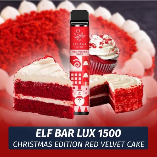 Одноразовая электронная сигарета Elf Bar LUX - Christmas Edition Red Velvet Cake 1500