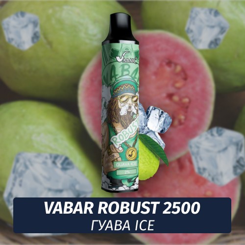 VABAR Robust - ГУАВА ICE (Guava Ice) 2500 (Одноразовая электронная сигарета)