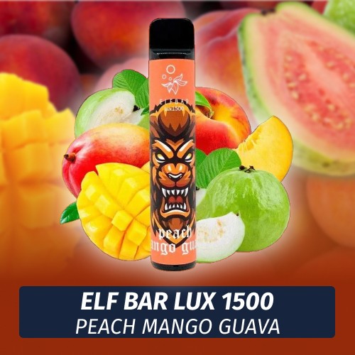 Одноразовая электронная сигарета Elf Bar LUX - Peach Mango Guava 1500