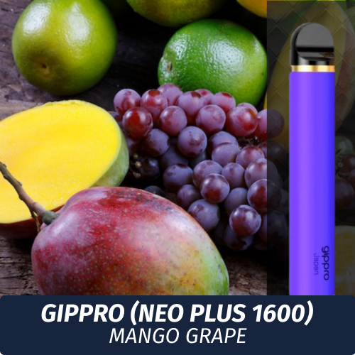 Электронная сигарета Gippro (Neo Plus 1600) - Mango Grape / Манго, Виноград