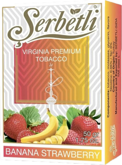 Табак Serbetli - Banana Strawberry / Банан, клубника (50г)