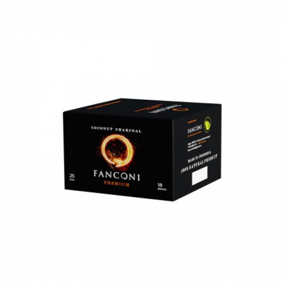 Уголь для кальяна Fanconi - 18 шт. (25x25x25)