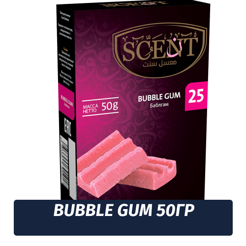 Табак для кальяна Scent 50 гр Bubble Gum (Баблгам)