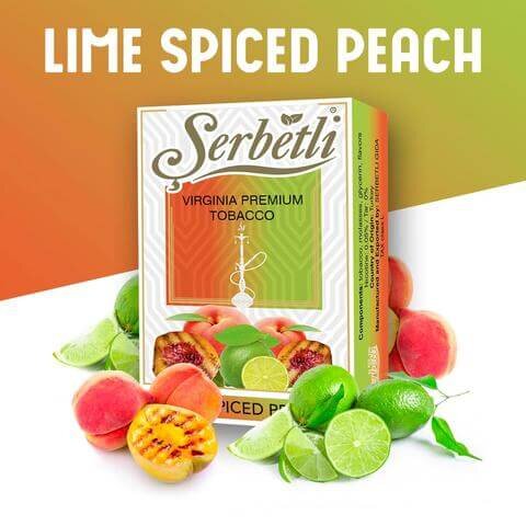 Табак Serbetli - Lime Spice Peach / Пряный персик, лайм (50г)