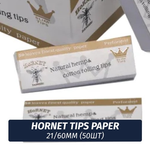 Бумага для самокруток Hornet Tips Paper 21/60мм (50)