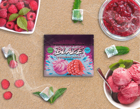 Смесь для кальяна Blaze (Medium) - Berry Mint Crush / Лесные ягоды с мятой (50г)
