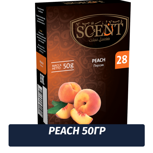 Табак для кальяна Scent 50 гр Peach (Персик)