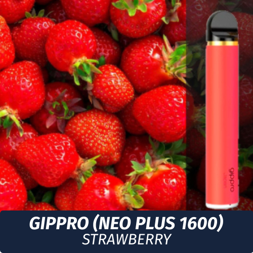 Электронная сигарета Gippro (Neo Plus 1600) - Strawberry / Клубника