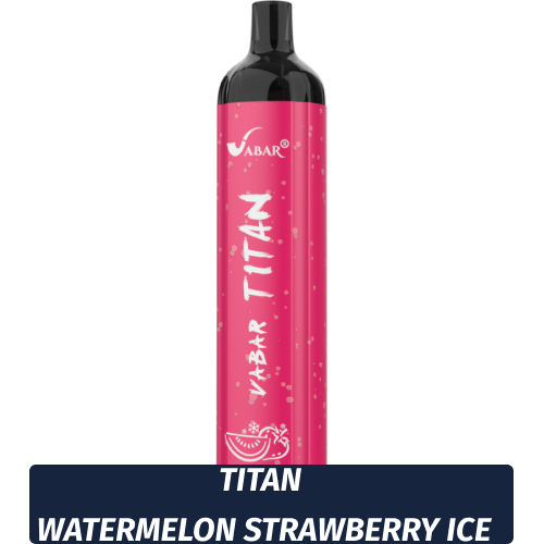 VABAR TITAN - КЛУБНИКА АРБУЗ (Арбуз Клубника лёд, Watermelon Strawberry Ice) 5000 (Одноразовая электронная сигарета)