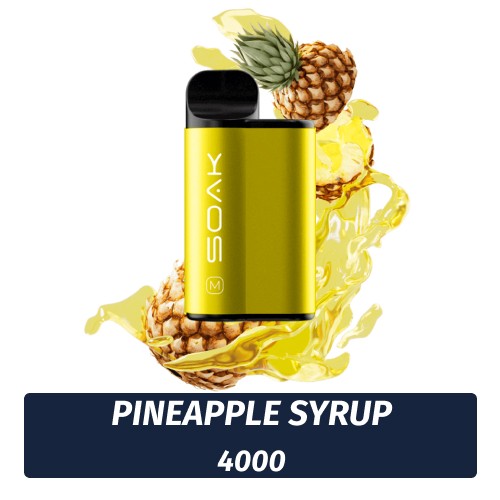 SOAK M - Pineapple Syrup 4000 (Одноразовая электронная сигарета)