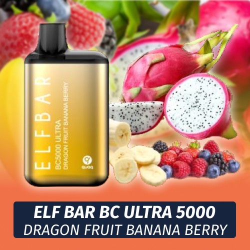 Elf Bar BC Ultra - Dragon fruit banana berry 5000 (Одноразовая электронная сигарета)