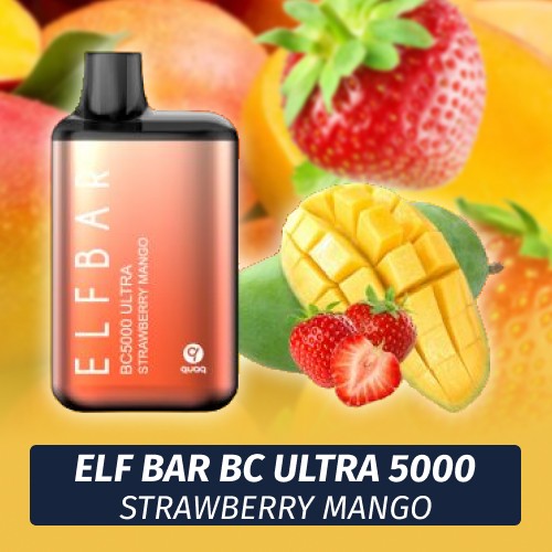 Elf Bar BC Ultra - Strawberry mango 5000 (Одноразовая электронная сигарета)