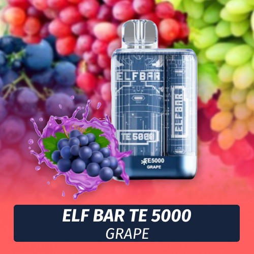 Elf Bar TE - Grape 5000 (Одноразовая электронная сигарета)