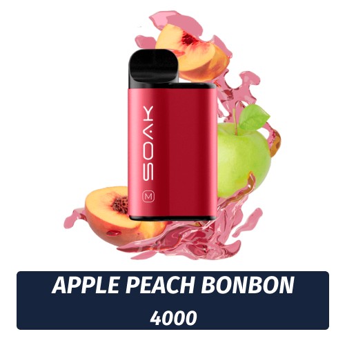 SOAK M - Apple Peach Bonbon 4000 (Одноразовая электронная сигарета)