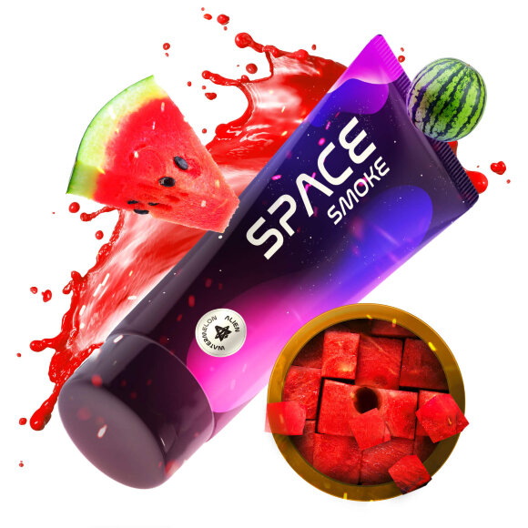 Паста для кальяна Space Smoke - Watermelon Alien / Арбуз, мята (30г)