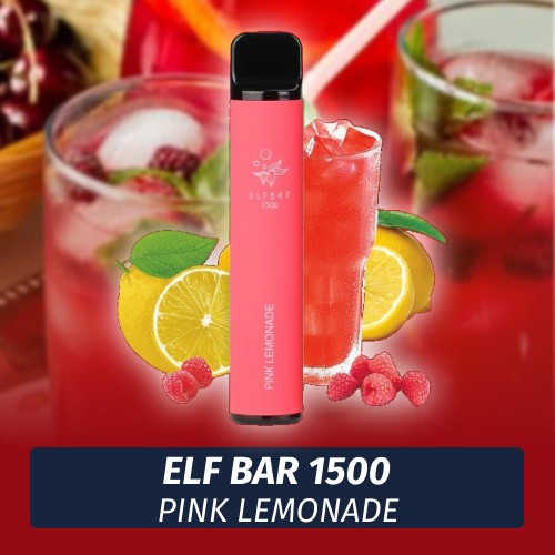 Одноразовая электронная сигарета Elf Bar - Розовый Лимонад 1500