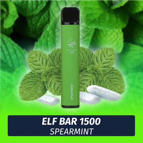 Одноразовая электронная сигарета Elf Bar - Spearmint 1500