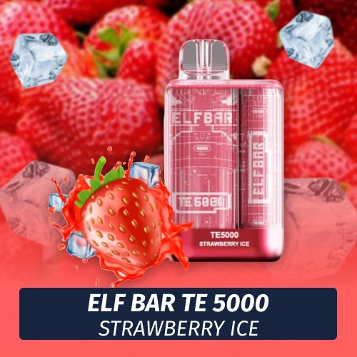 Elf Bar TE - Strawberry ice 5000 (Одноразовая электронная сигарета)