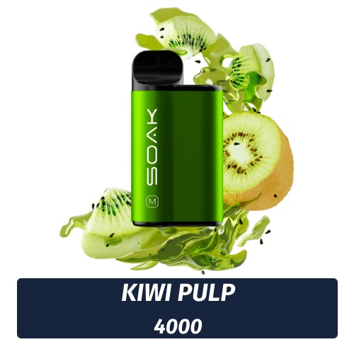SOAK M - Kiwi Pulp 4000 (Одноразовая электронная сигарета)