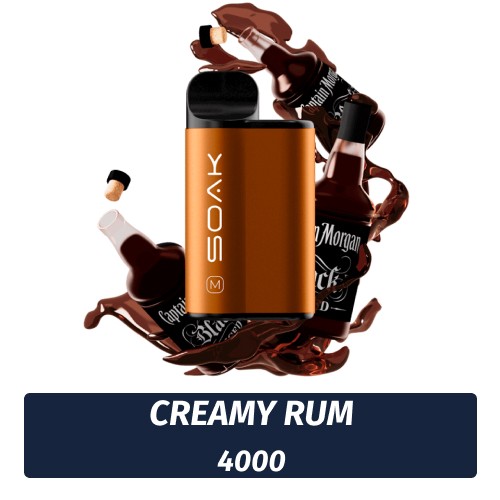 SOAK M - Creamy Rum 4000 (Одноразовая электронная сигарета)