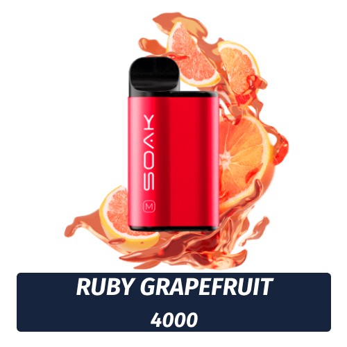SOAK M - Ruby Grapefruit 4000 (Одноразовая электронная сигарета)