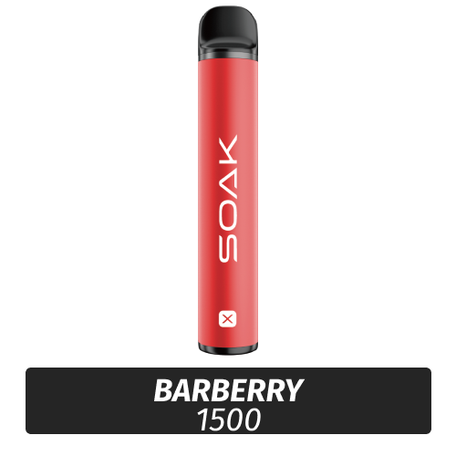 SOAK X - Barberry 1500 (Одноразовая электронная сигарета)