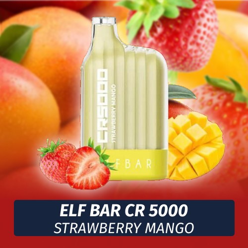 Elf Bar CR - Strawberry Mango 5000 (Одноразовая электронная сигарета)