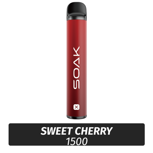 SOAK X - Sweet cherry 1500 (Одноразовая электронная сигарета)