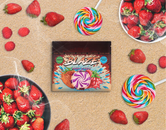 Смесь для кальяна Blaze (Hard) - Sour Candy / Кислые конфеты (50г)