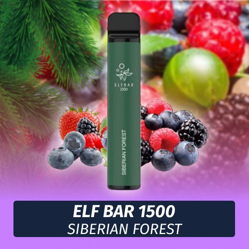 Одноразовая электронная сигарета Elf Bar - Siberian Forest 1500