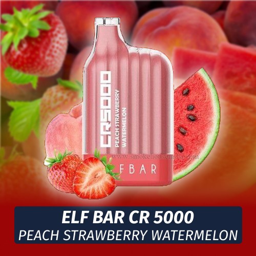 Elf Bar CR - Peach Strawberry Watermelon 5000 (Одноразовая электронная сигарета)