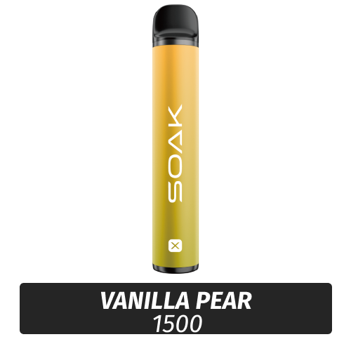 SOAK X - Vanilla pear 1500 (Одноразовая электронная сигарета)
