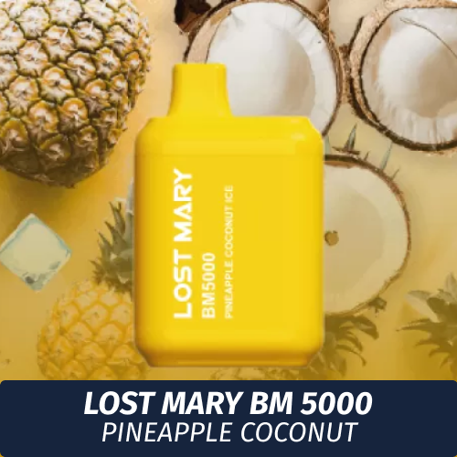 Lost Mary BM - Pineapple coconut ice 5000 (Одноразовая электронная сигарета)