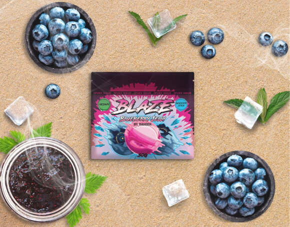 Смесь для кальяна Blaze (Hard) - Blueberry Jelly / Черничное желе (50г)