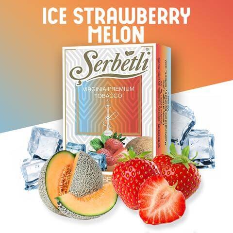 Табак Serbetli - Ice Strawberry Melon / Клубника, дыня, лед (50г)