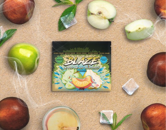 Смесь для кальяна Blaze (Hard) - Apple Peach Smoothie / Яблочно-персиковый смузи (50г)
