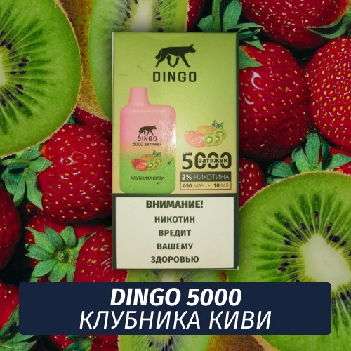 DINGO - Клубника киви 5000 (Одноразовая электронная сигарета)