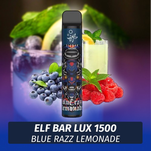 Одноразовая электронная сигарета Elf Bar LUX - Blue Razz Lemonade 1500