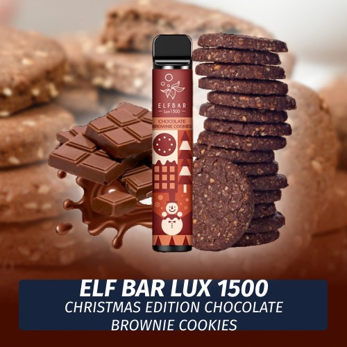 Одноразовая электронная сигарета Elf Bar LUX - Christmas Edition Chocolate Brownie Cookies 1500