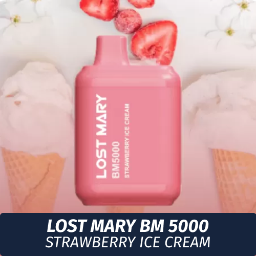 Lost Mary BM - Strawberry ice cream 5000 (Одноразовая электронная сигарета)