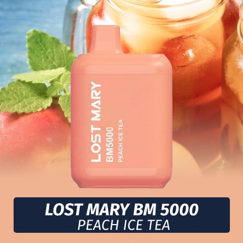 Lost Mary BM - Peach Ice Tea 5000 (Одноразовая электронная сигарета)