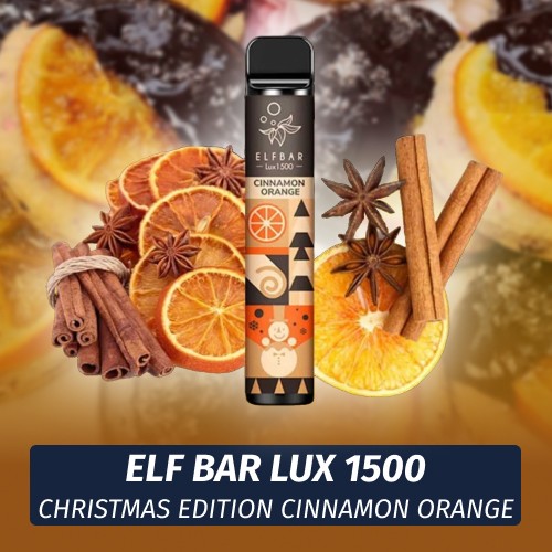 Одноразовая электронная сигарета Elf Bar LUX - Christmas Edition Cinnamon Orange 1500
