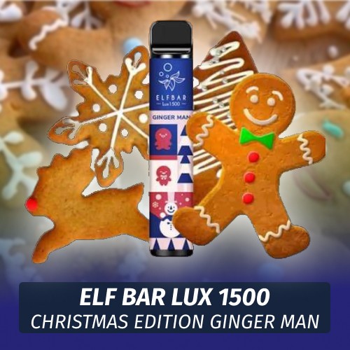 Одноразовая электронная сигарета Elf Bar LUX - Christmas Edition Ginger Man 1500