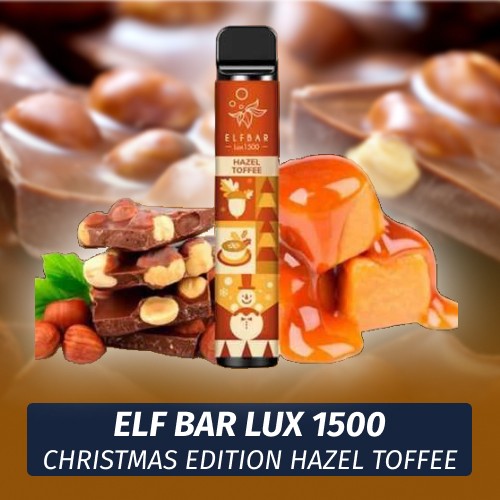 Одноразовая электронная сигарета Elf Bar LUX - Christmas Edition Hazel Toffee 1500